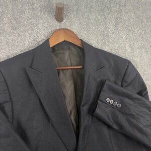 Steve Harvey Celebrity‎ Edition Black Two Button Blazer Mens 40R 34W Suit